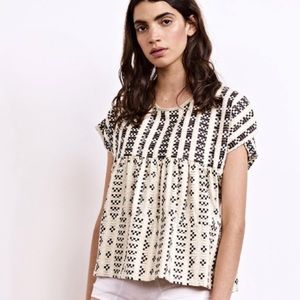 Ace & Jig Marfa top in Charm textile, Size Large